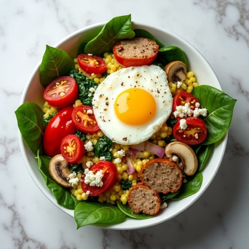 Protein-Packed Veggie and Egg White Scramble Bowl