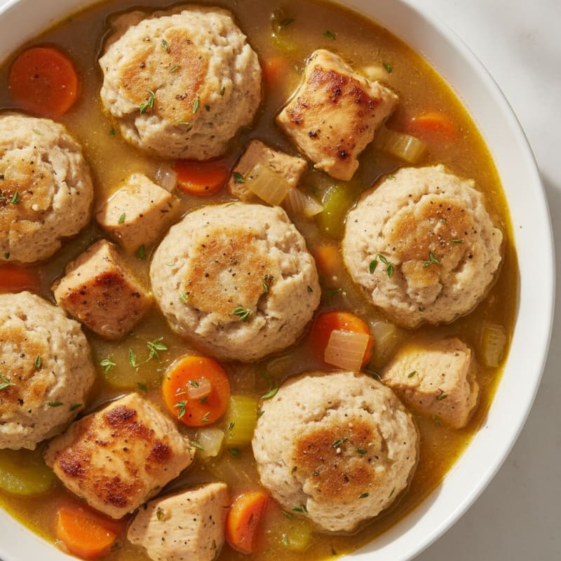 Homestyle Chicken and Herb Dumplings