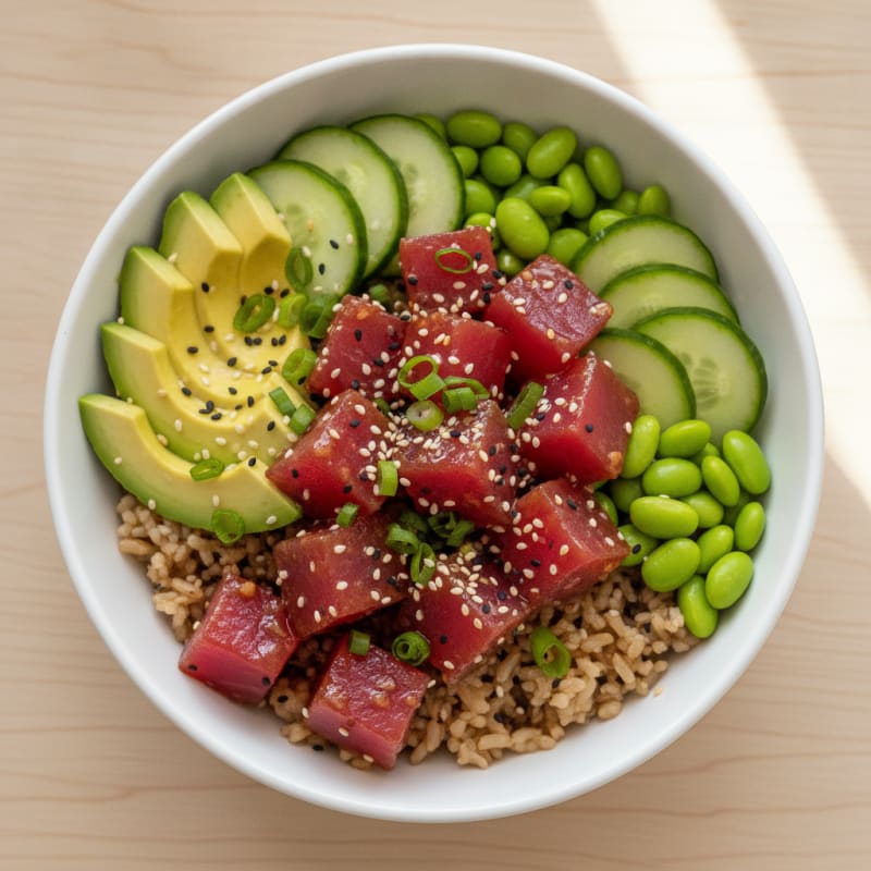 Hawaiian Ahi Tuna Poke Bowl