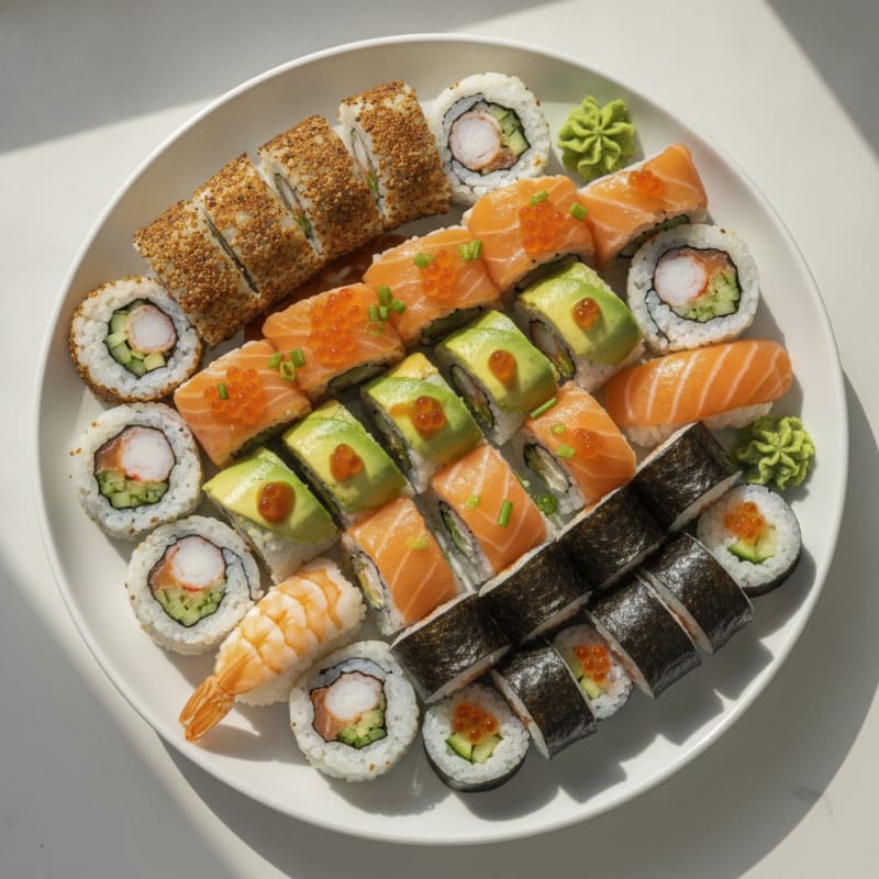 Assorted Fresh Sushi Rolls