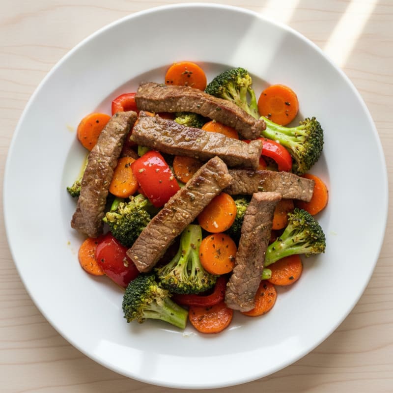 Garlic Herb Roasted Beef and Vegetables