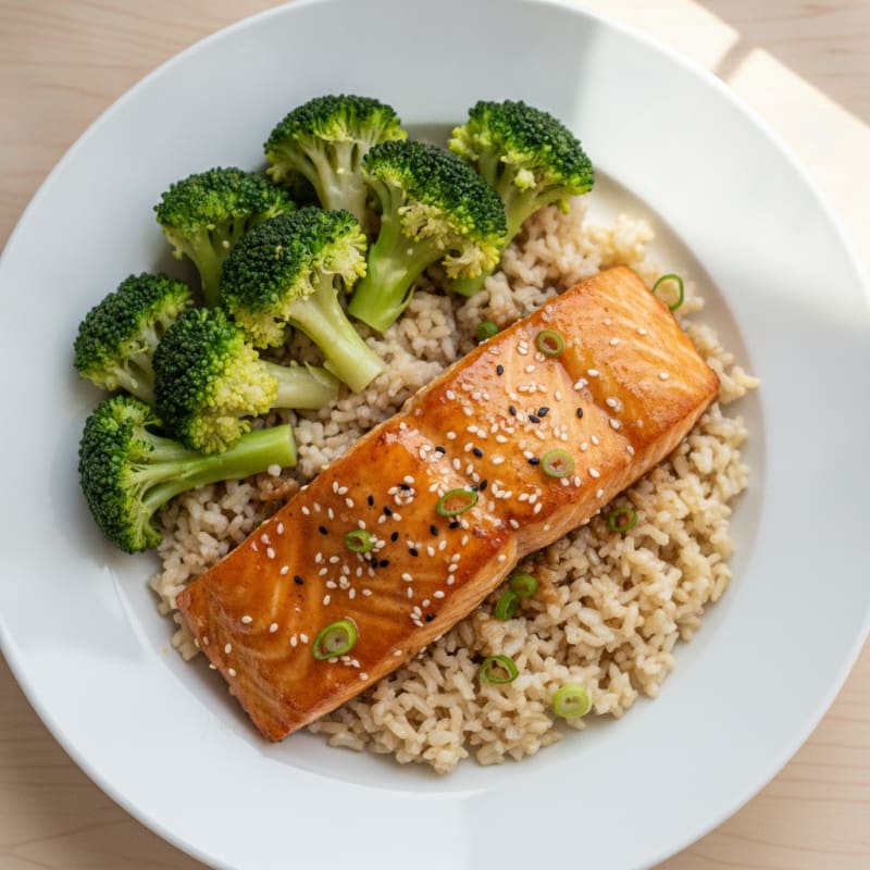 Pan-Seared Teriyaki Glazed Salmon