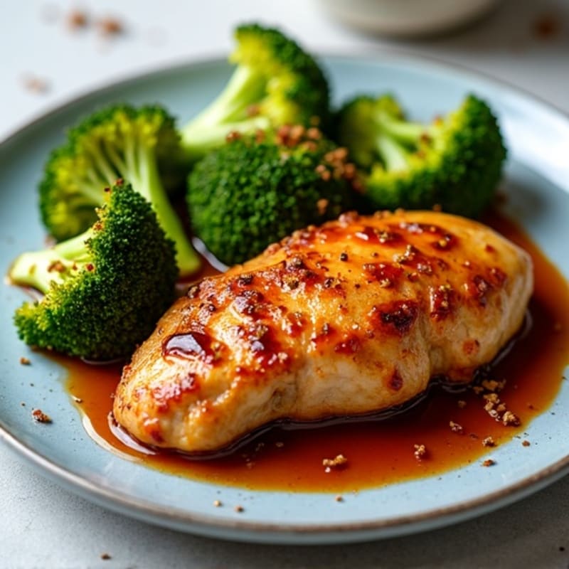Sheet Pan Crispy Teriyaki Chicken with Roasted Broccoli