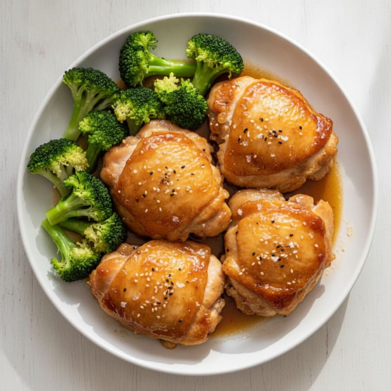Pressure Cooker Honey-Garlic Chicken Thighs