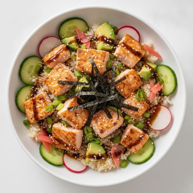 Salmon Sushi Rice Bowl