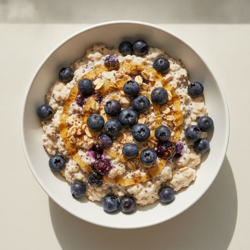 Blueberry Vanilla Overnight Oats