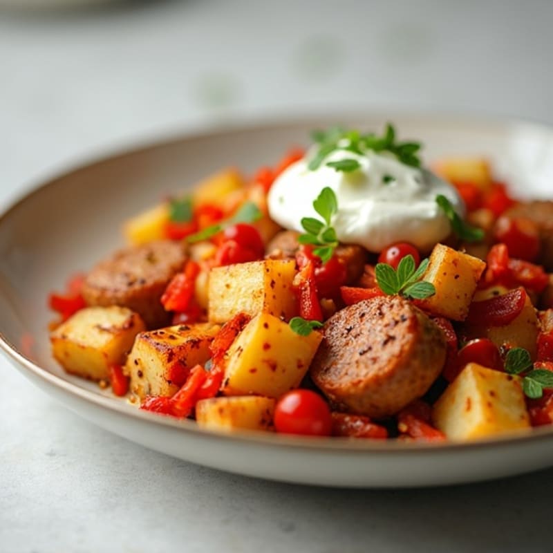 Crispy Baked Sausage and Potato Casserole