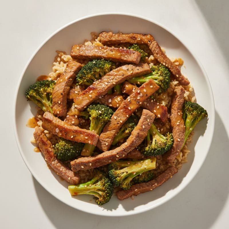 Sesame Beef & Broccoli Stir-Fry