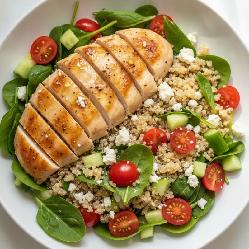 Lemon-Herb Chicken and Quinoa Bowl