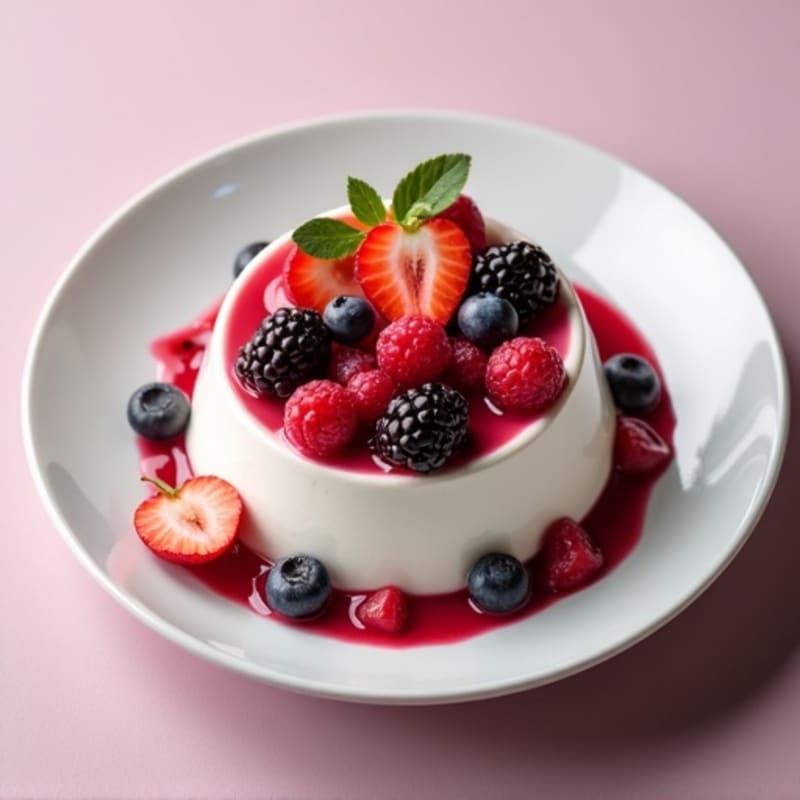 Silky Greek Yogurt Protein Pudding with Berries