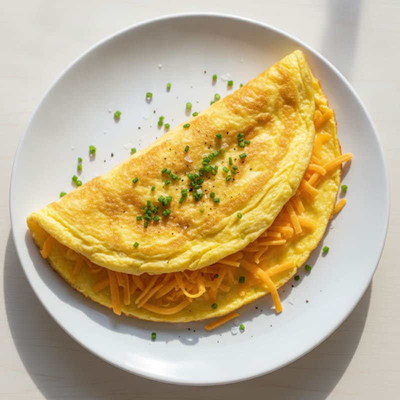 Classic Fluffy Cheese Omelette