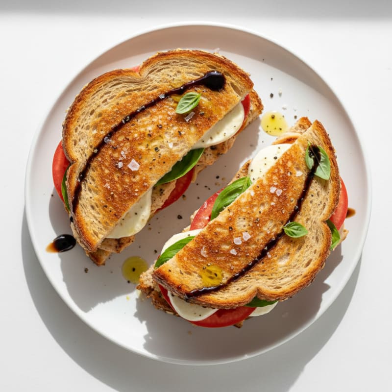 Golden Grilled Caprese Sandwich