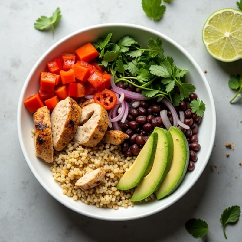 Zesty Lime Quinoa Black Bean Bowl