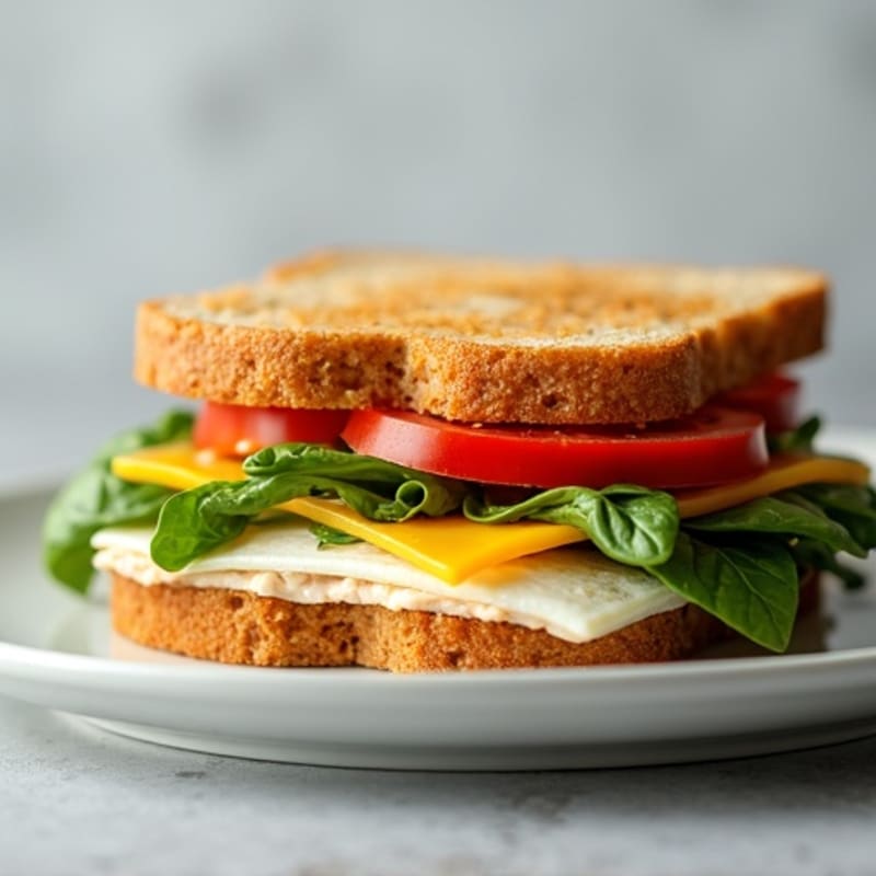 Protein-Packed Egg White and Turkey Breakfast Sandwich