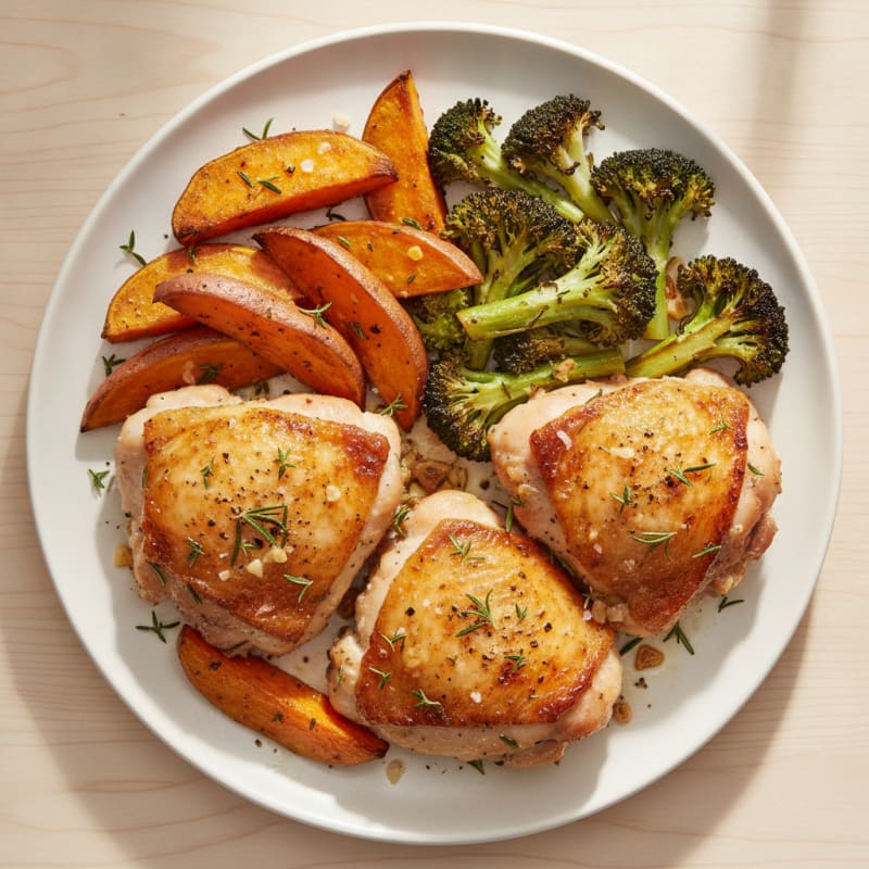 Roasted Chicken Thighs with Herbs