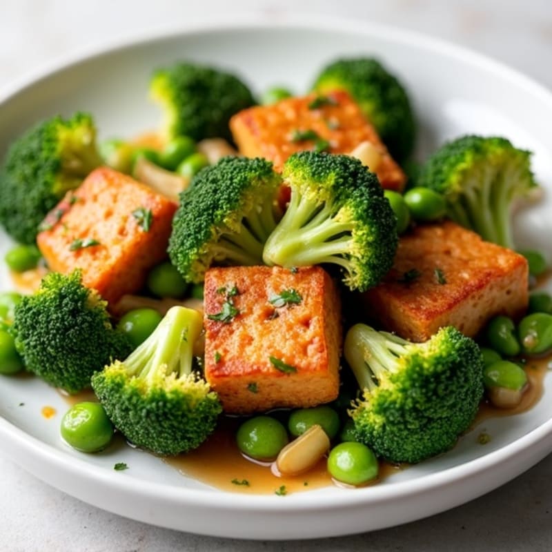 Crispy Tofu and Broccoli Stir Fry
