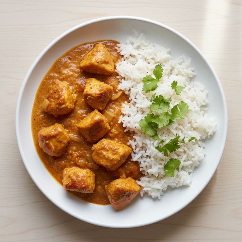 Spiced Butter Chicken with Basmati Rice