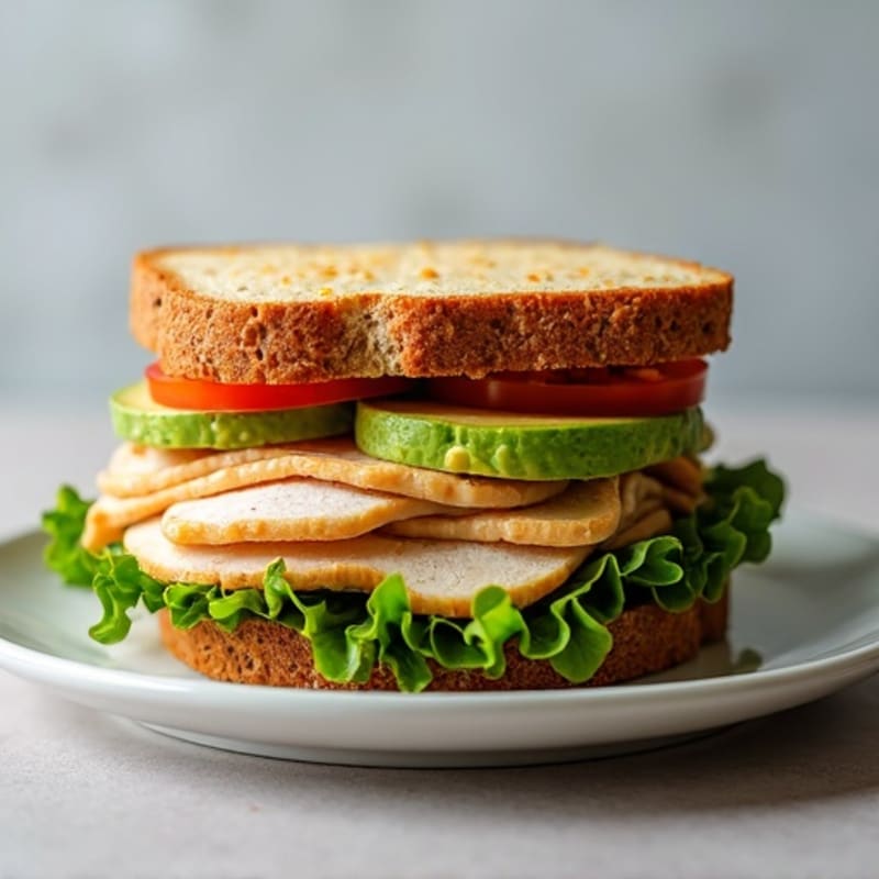 Herb-Roasted Turkey and Avocado Stack Sandwich