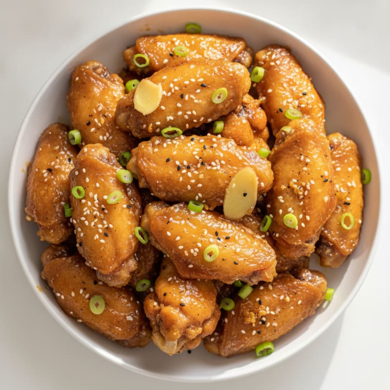 Honey-Garlic Glazed Chicken Wings