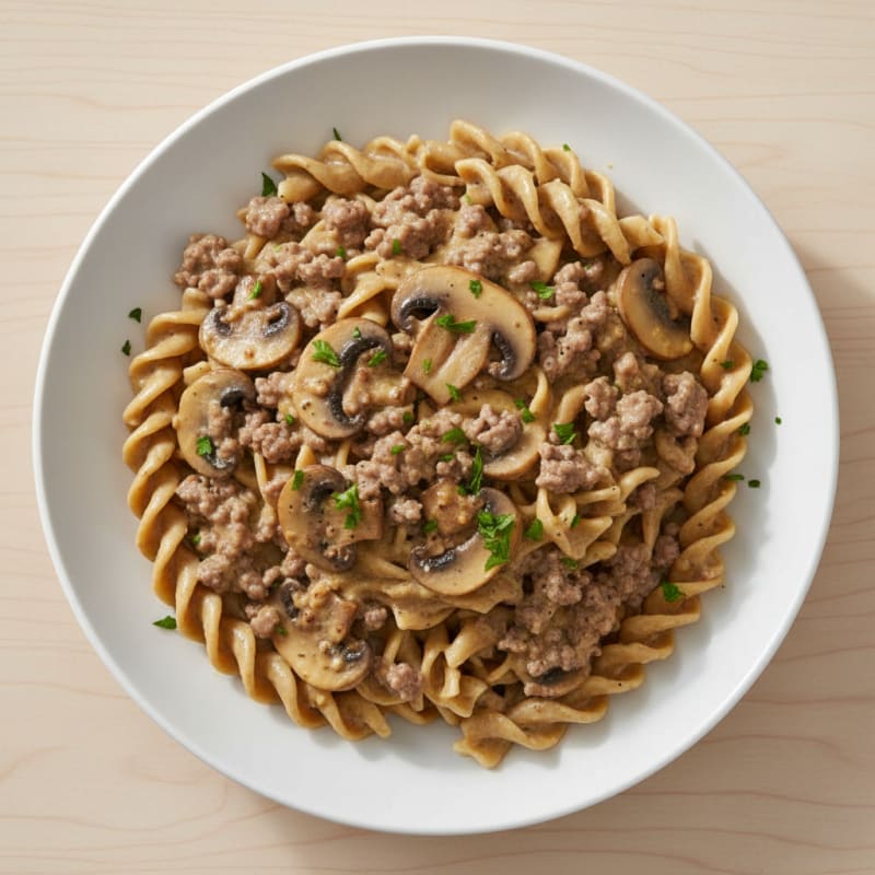 Tender Creamy Beef Stroganoff with Mushrooms