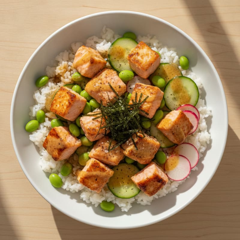 Salmon Sushi Rice Bowl