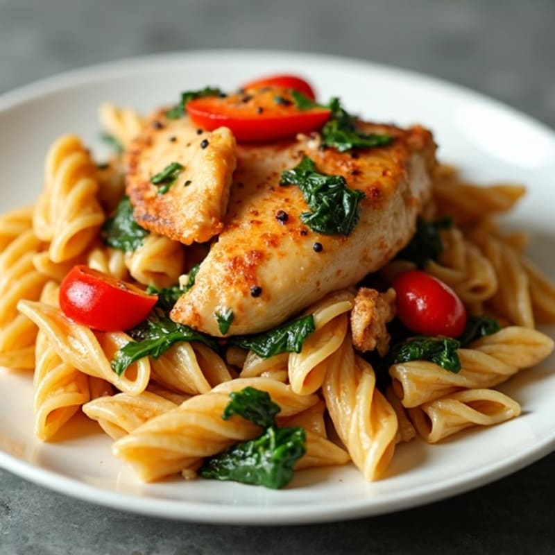 Creamy Cajun Chicken Pasta with Bell Peppers
