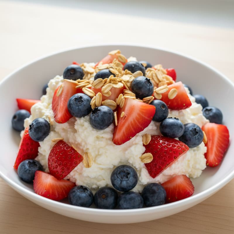 Berry Cottage Cheese Protein Bowl