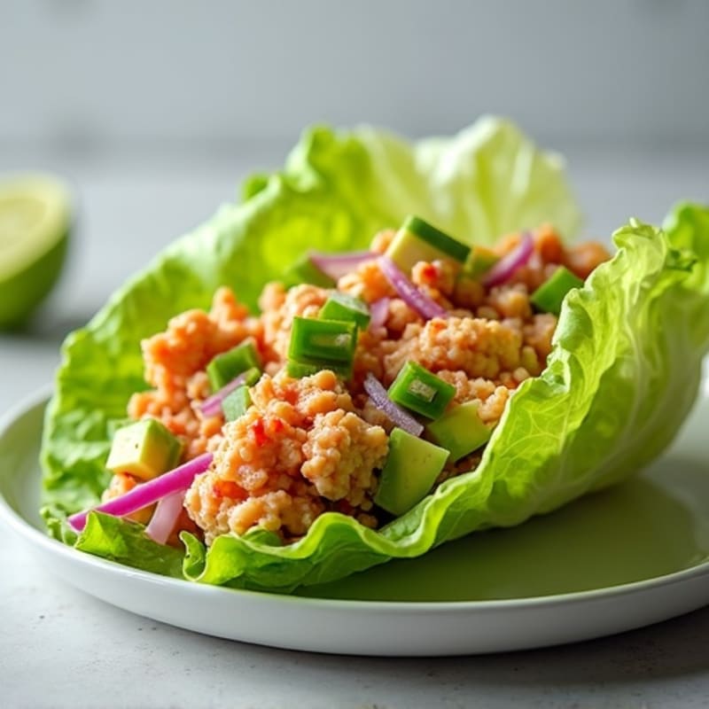 Spicy Sriracha Tuna Lettuce Wrap
