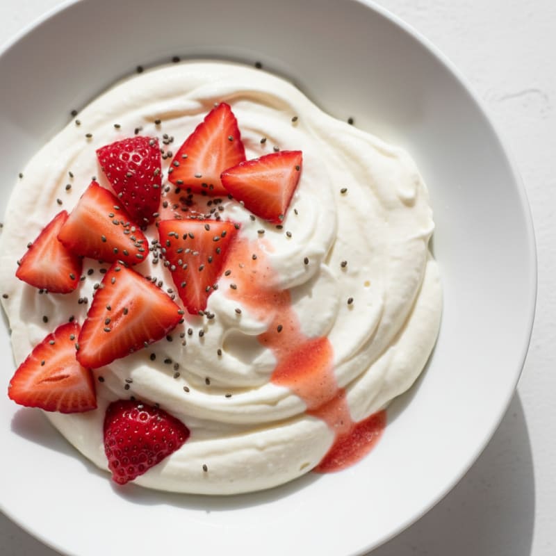 Greek Yogurt Protein Mousse with Berries