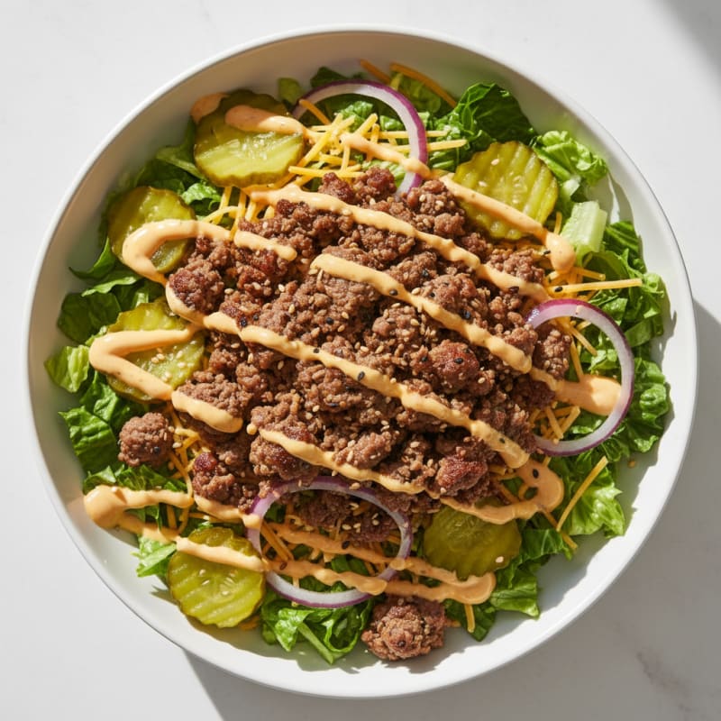 Big Mac Inspired Protein Bowl