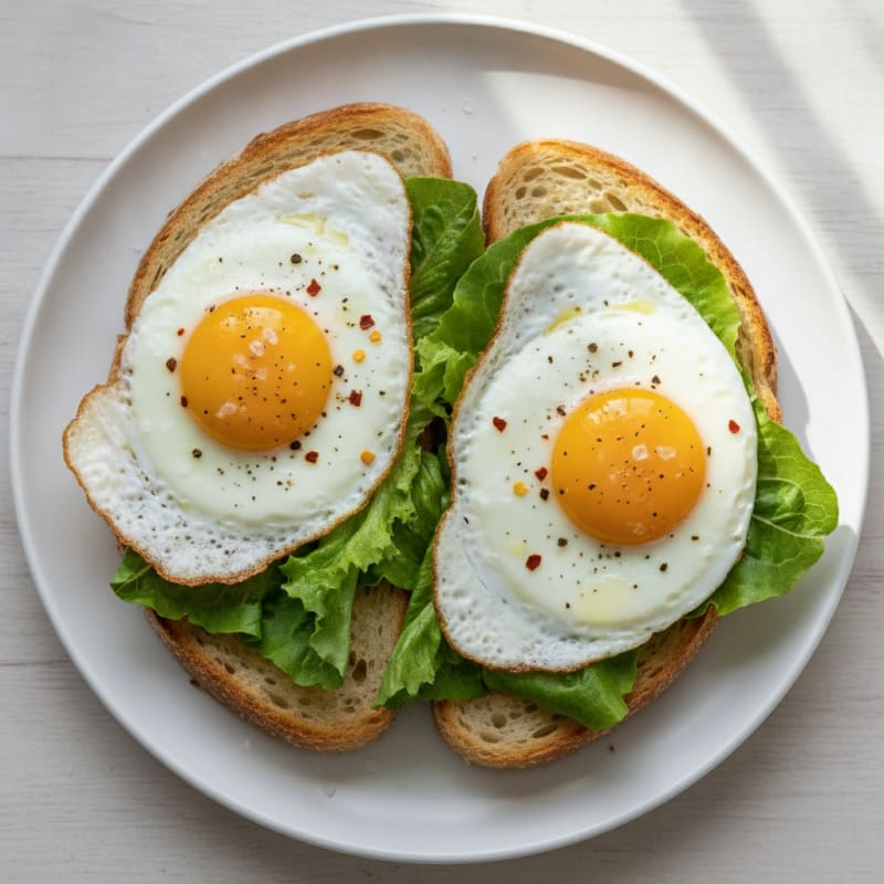 Sourdough Toast with Fried Eggs