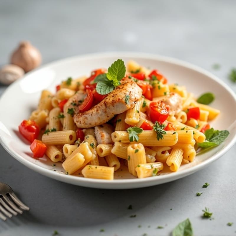 Creamy Cajun Chicken Pasta with Bell Peppers