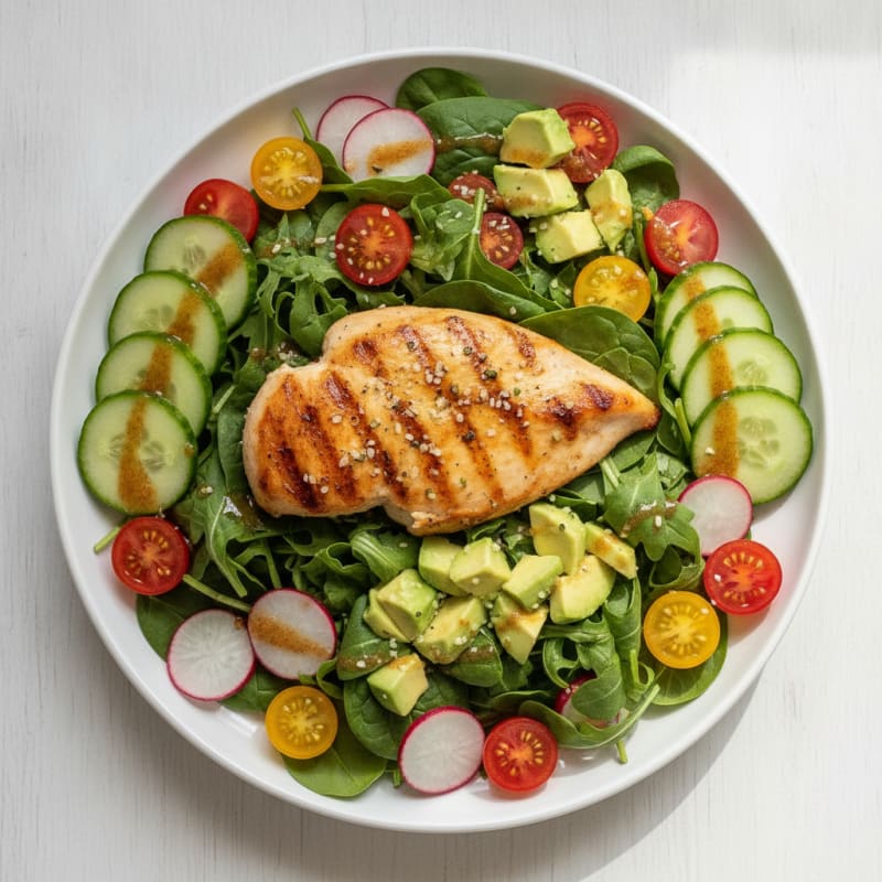 Garden Fresh Green Salad with Vinaigrette