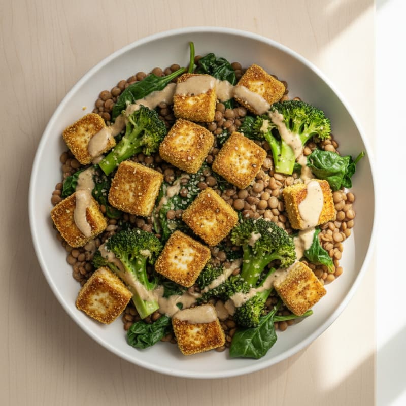 Hearty Lentil and Vegetable Harvest Bowl
