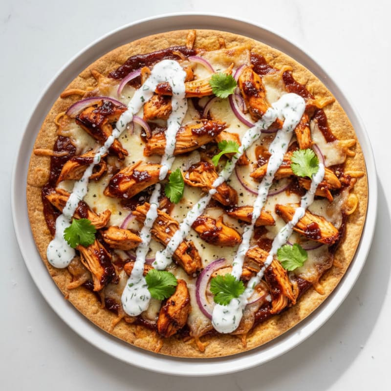 Crispy BBQ Ranch Chicken Pizza