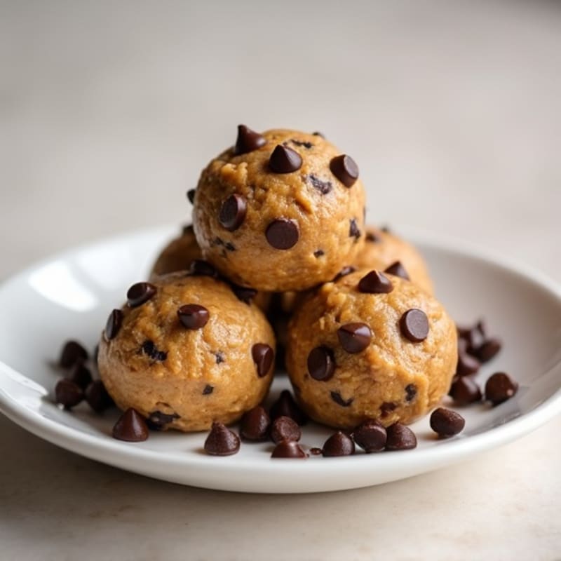 No-Bake Chocolate Chip Protein Cookie Dough Bites
