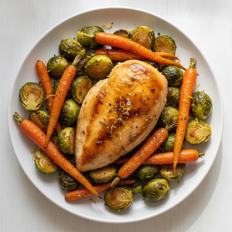 Lemon Herb Roasted Chicken with Vegetables