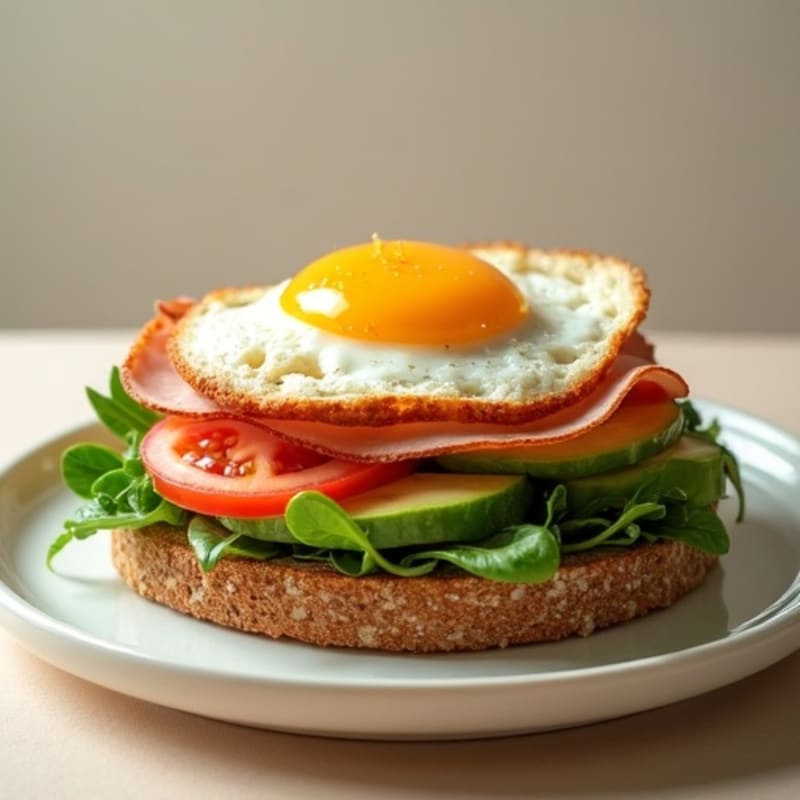 Lean Ham and Crispy Greens Whole Grain Sandwich