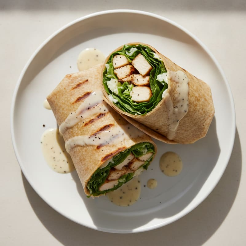 Chicken Caesar Protein Wraps