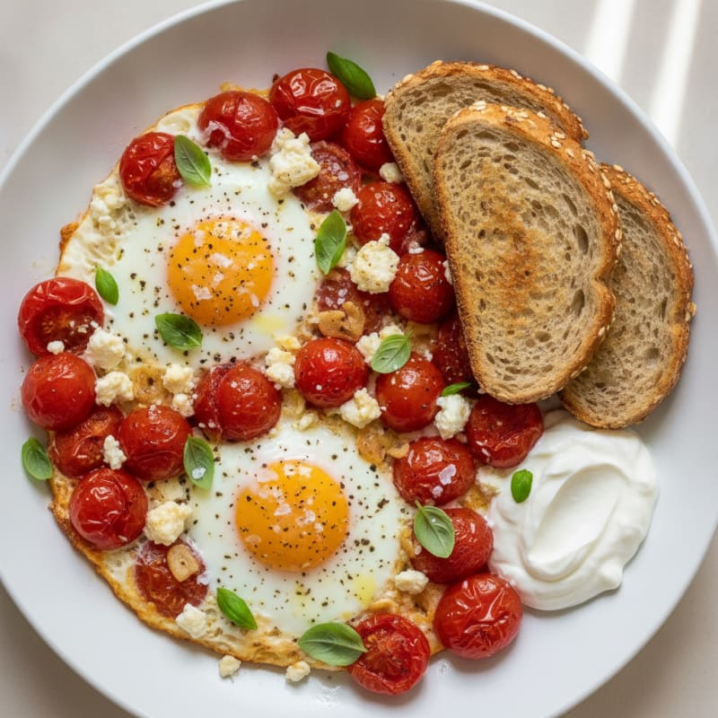 Baked Eggs with Roasted Tomatoes