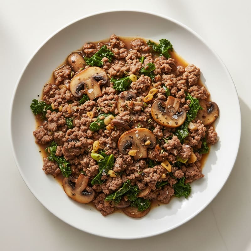Savory Beef and Mushroom Crumble