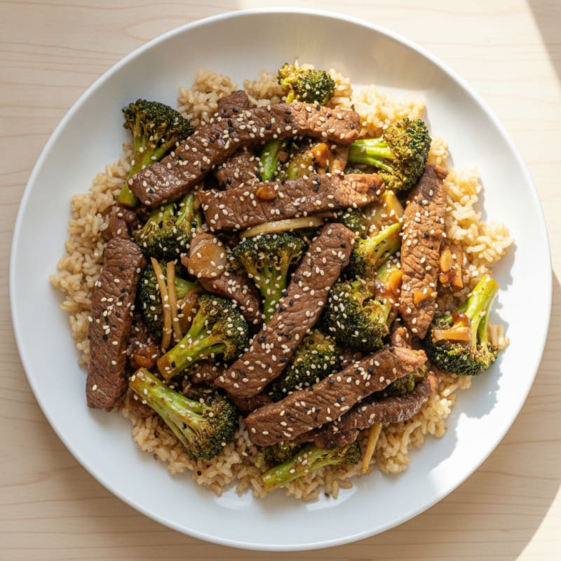 Sesame Beef and Broccoli Stir-Fry
