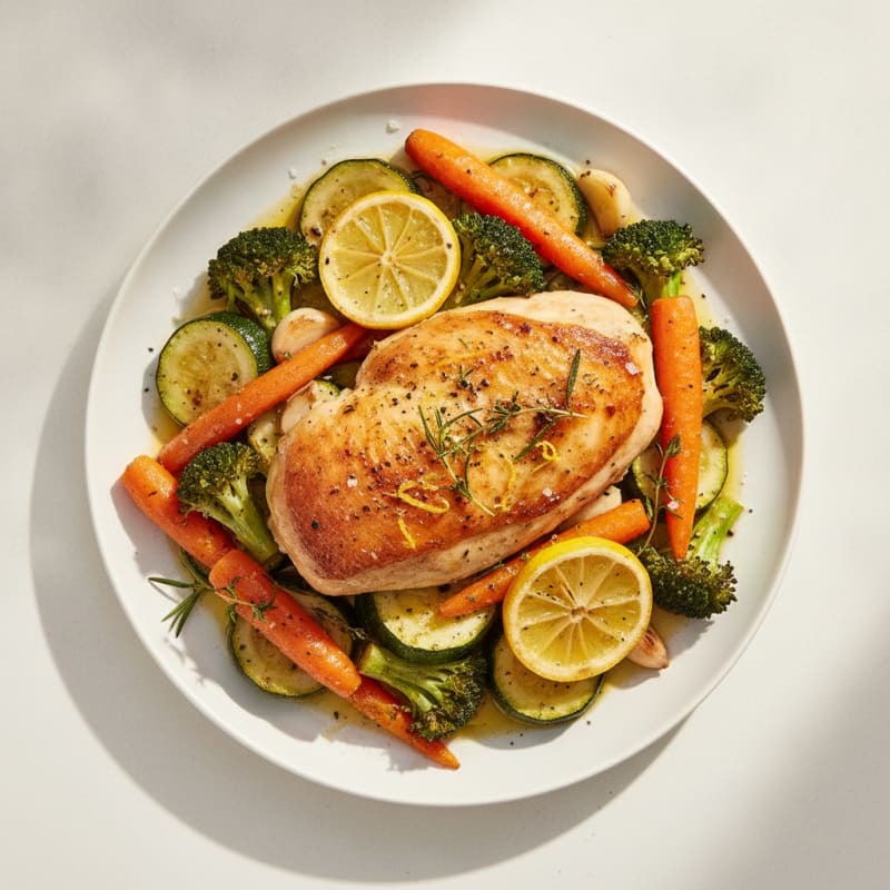 Lemon Herb Roasted Chicken and Vegetables