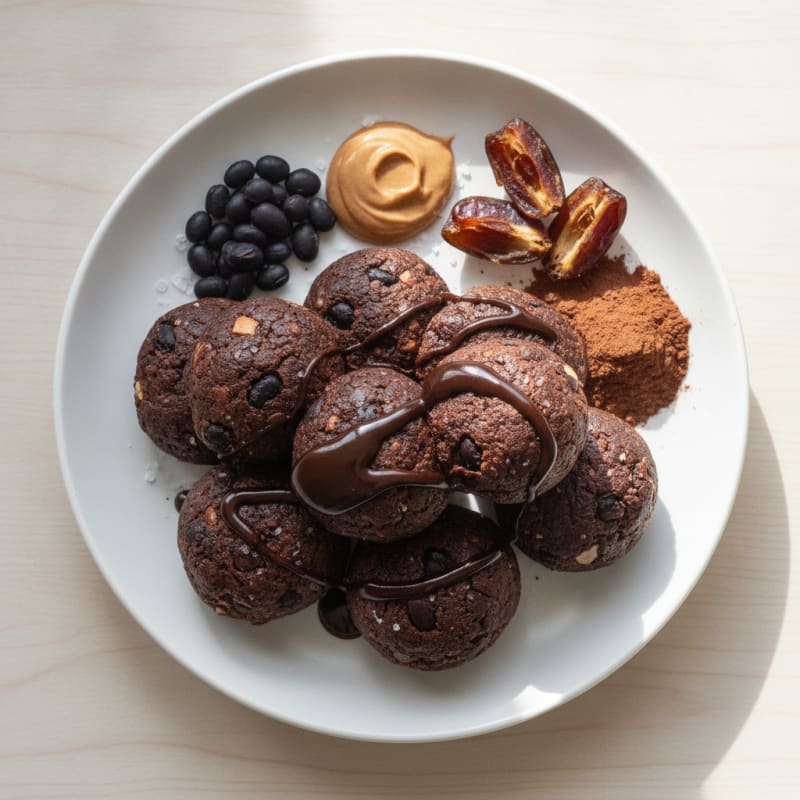 Dark Chocolate Protein Bites