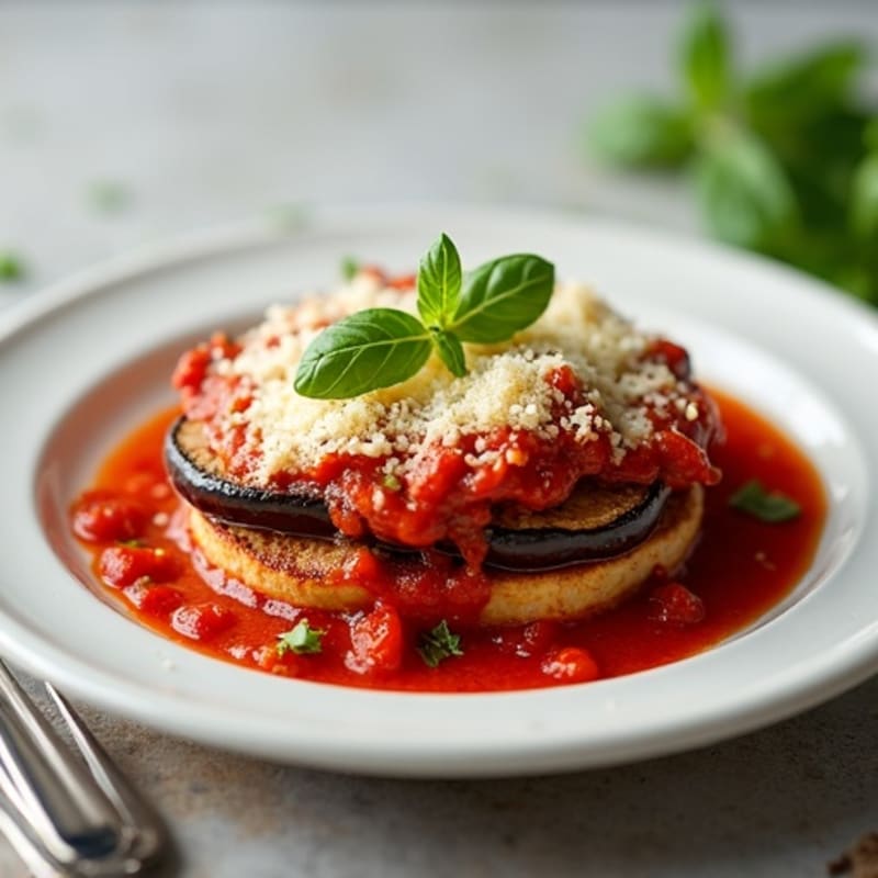 Healthy Baked Eggplant Parmesan