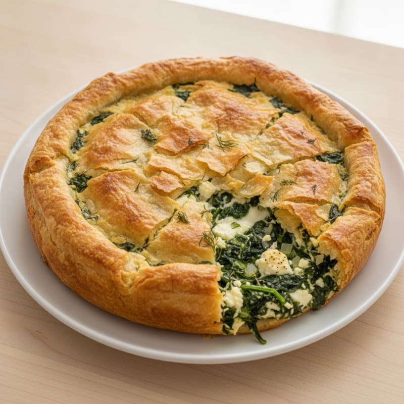 Spinach and Feta Phyllo Pie
