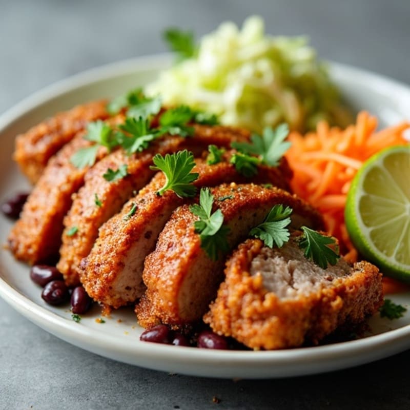 Crispy Zesty Pork Carnitas with Fresh Slaw