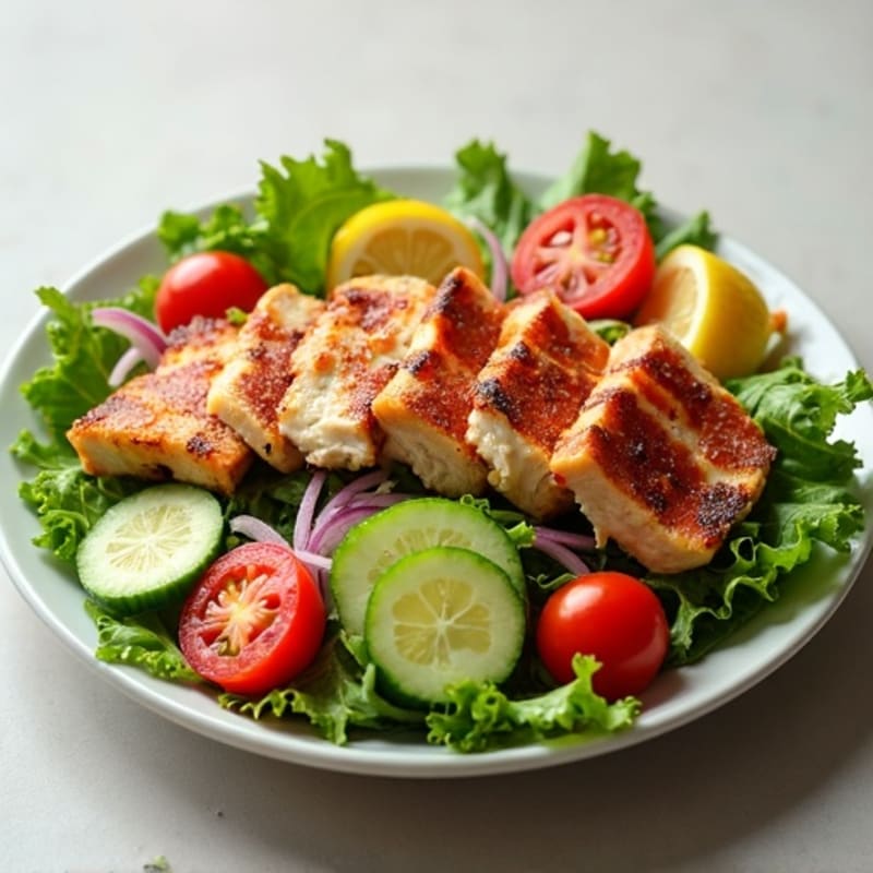Crispy Turkey Bacon Salad with Fresh Greens and Creamy Avocado