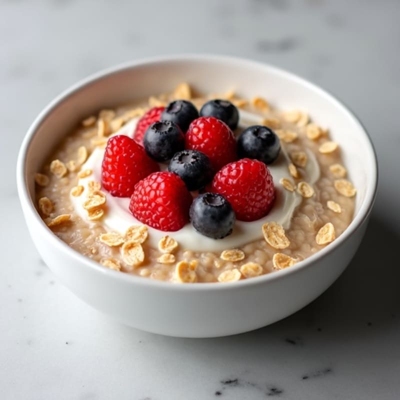 Creamy Protein Oatmeal with Berries