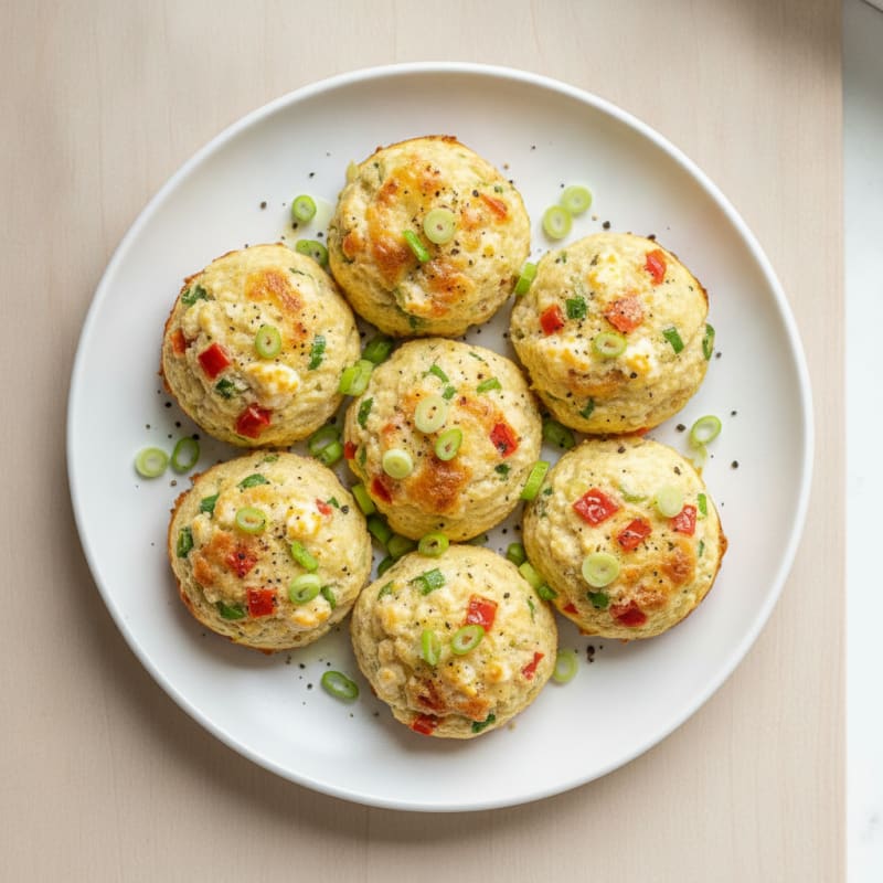 Velvety Roasted Red Pepper Egg White Bites